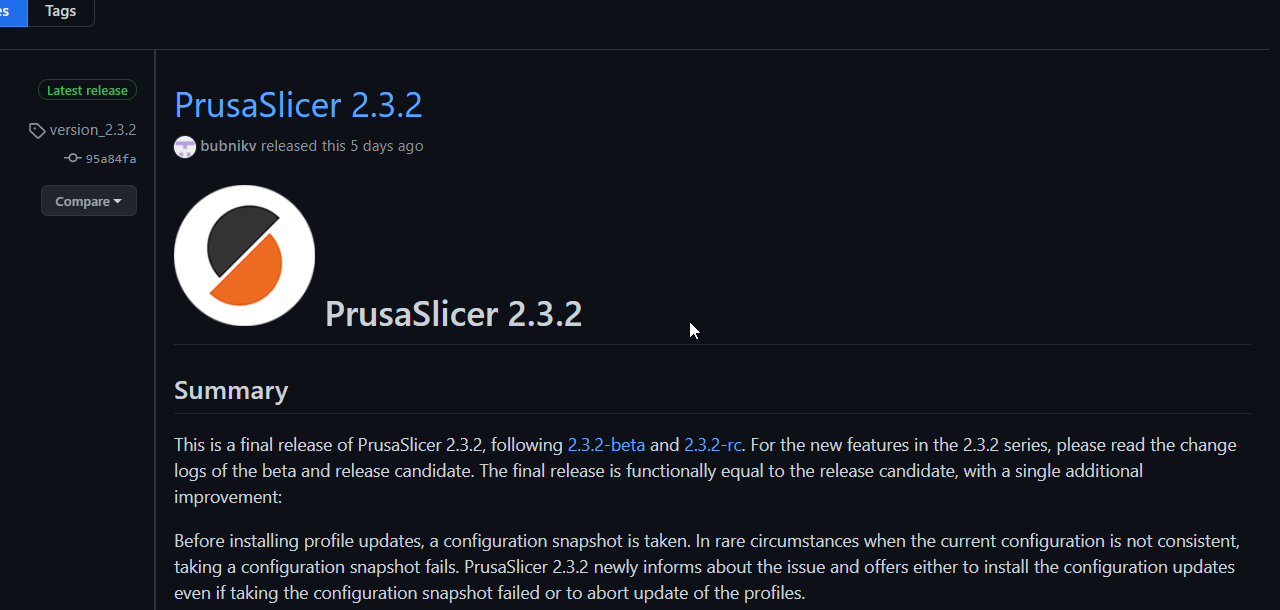 PrusaSlicer 2.3.2 [UPDATE]