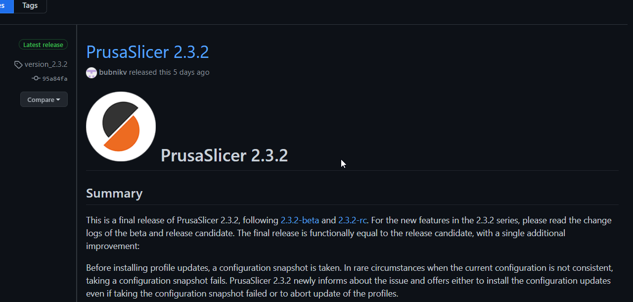 Neue Version Prusa Slicer