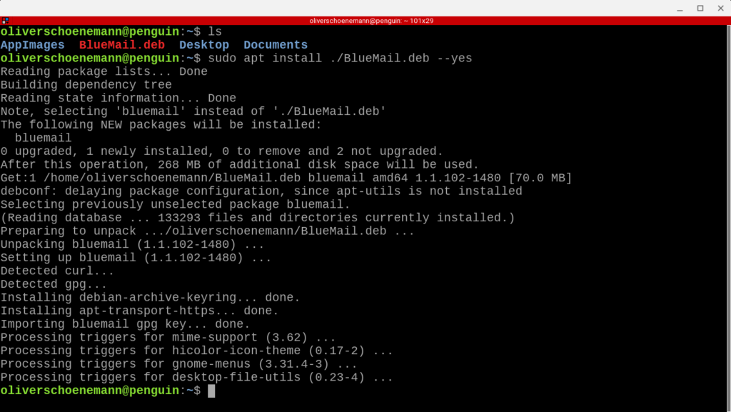 BlueMail Installation