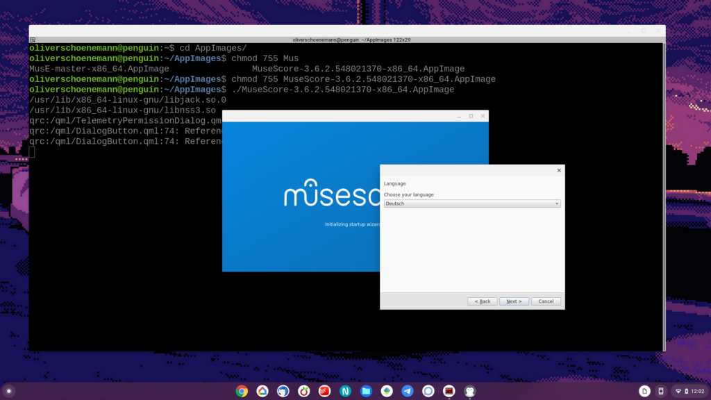 MuseScore erster Start